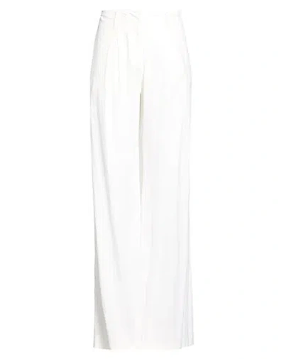 Hinnominate Woman Pants White Size M Linen, Viscose