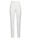 Hinnominate Woman Pants White Size S Polyester, Elastane
