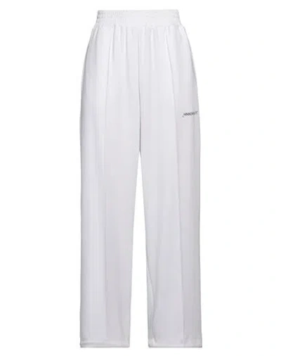 Hinnominate Woman Pants White Size M Polyester, Modal, Elastane In White