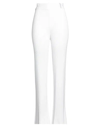 Hinnominate Woman Pants White Size M Viscose, Elastane In White