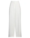 Hinnominate Woman Pants White Size S Polyester, Elastane In White