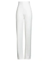 Hinnominate Woman Pants White Size Xs Viscose, Polyester, Polyamide