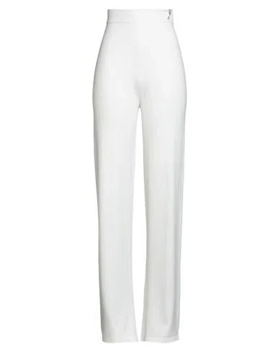 Hinnominate Woman Pants White Size Xs Viscose, Polyester, Polyamide