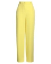 Hinnominate Woman Pants Yellow Size L Polyester, Elastane