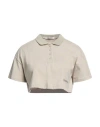 Hinnominate Woman Polo Shirt Sand Size Xs Cotton In Beige