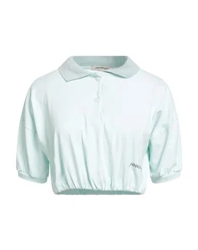 Hinnominate Woman Polo Shirt Sky Blue Size Xs Cotton In Multi