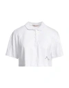 Hinnominate Woman Polo Shirt White Size M Cotton