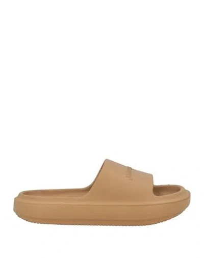 Hinnominate Woman Sandals Tan Size 10 Rubber In Brown