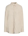 Hinnominate Woman Shirt Beige Size Xs Linen, Viscose