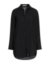 Hinnominate Woman Shirt Black Size Xxs Linen, Viscose