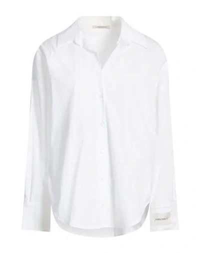 Hinnominate Woman Shirt Off White Size M Cotton