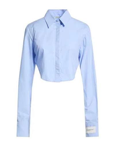 Hinnominate Woman Shirt Sky Blue Size S Cotton