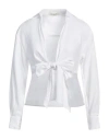 Hinnominate Woman Shirt White Size Xs Linen, Viscose