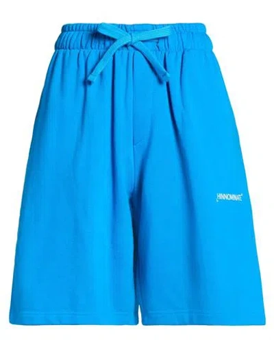 Hinnominate Woman Shorts & Bermuda Shorts Azure Size Xl Cotton In Blue