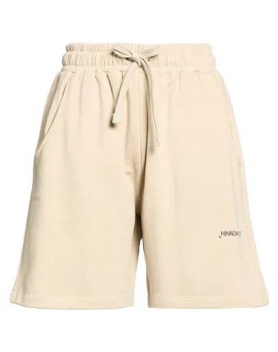 Hinnominate Woman Shorts & Bermuda Shorts Beige Size M Cotton In Sand