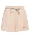 Hinnominate Woman Shorts & Bermuda Shorts Beige Size S Polyester, Modal, Elastane