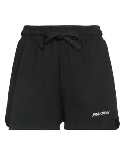 Hinnominate Woman Shorts & Bermuda Shorts Black Size S Polyester, Modal, Elastane