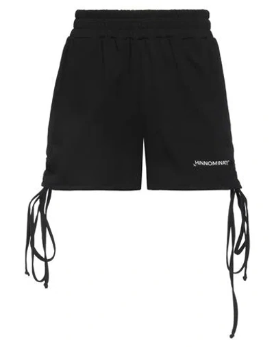 Hinnominate Woman Shorts & Bermuda Shorts Black Size Xxs Cotton