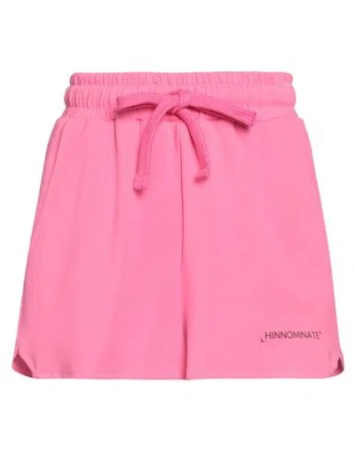 Hinnominate Woman Shorts & Bermuda Shorts Fuchsia Size Xs Polyester, Modal, Elastane In Pink