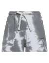 Hinnominate Woman Shorts & Bermuda Shorts Grey Size M Cotton