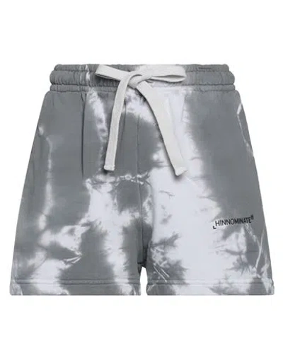 Hinnominate Woman Shorts & Bermuda Shorts Grey Size M Cotton