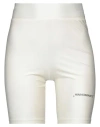 Hinnominate Woman Shorts & Bermuda Shorts Ivory Size Xxs Polyamide, Elastane In White