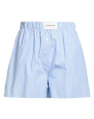 Hinnominate Woman Shorts & Bermuda Shorts Light Blue Size L Cotton