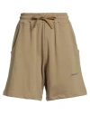 Hinnominate Woman Shorts & Bermuda Shorts Light Brown Size M Cotton In Sand