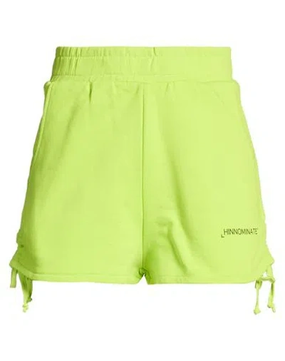 Hinnominate Woman Shorts & Bermuda Shorts Lime Green Size Xs Cotton