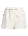 Hinnominate Woman Shorts & Bermuda Shorts Off White Size S Cotton