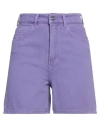 Hinnominate Woman Shorts & Bermuda Shorts Purple Size S Cotton