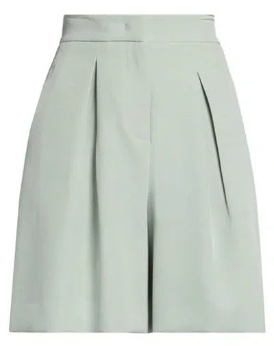 Hinnominate Woman Shorts & Bermuda Shorts Sage Green Size L Polyester, Elastane