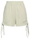Hinnominate Woman Shorts & Bermuda Shorts Sage Green Size M Cotton