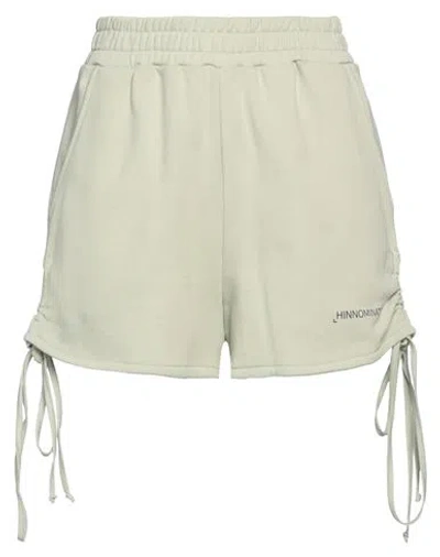 Hinnominate Woman Shorts & Bermuda Shorts Sage Green Size M Cotton