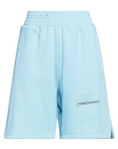 Hinnominate Woman Shorts & Bermuda Shorts Sky Blue Size M Cotton