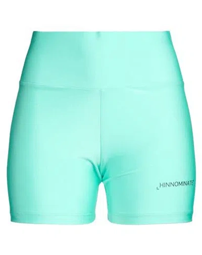Hinnominate Woman Shorts & Bermuda Shorts Turquoise Size M Polyamide, Elastane In Green