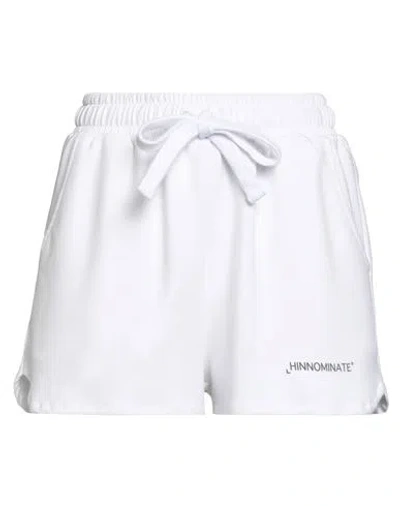 Hinnominate Woman Shorts & Bermuda Shorts White Size S Polyester, Modal, Elastane