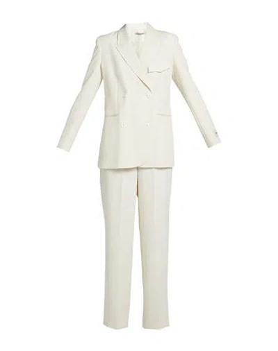 Hinnominate Woman Suit Ivory Size Xxs Polyester, Elastane In White