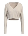 Hinnominate Woman Sweater Beige Size M Viscose, Elastane