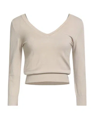 Hinnominate Woman Sweater Beige Size S Viscose, Polyester In Neutral