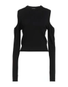 Hinnominate Woman Sweater Black Size L Viscose, Polyester, Polyamide