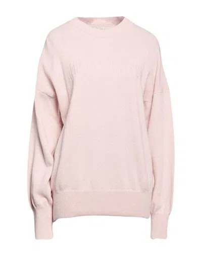 Hinnominate Woman Sweater Blush Size Xl Polyamide, Viscose, Wool, Cashmere In Pink