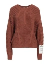 Hinnominate Woman Sweater Brown Size S Acrylic, Polyester