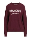 Hinnominate Woman Sweater Burgundy Size L Polyamide, Wool, Viscose, Cashmere In Burgundy