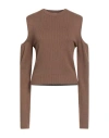 Hinnominate Woman Sweater Camel Size M Viscose, Polyester, Polyamide