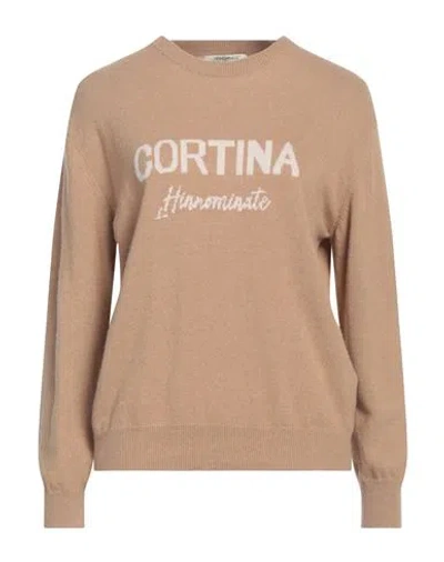 Hinnominate Woman Sweater Camel Size Xl Polyamide, Wool, Viscose, Cashmere
