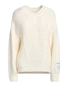 Hinnominate Woman Sweater Cream Size Xs Acrylic, Polyester In White