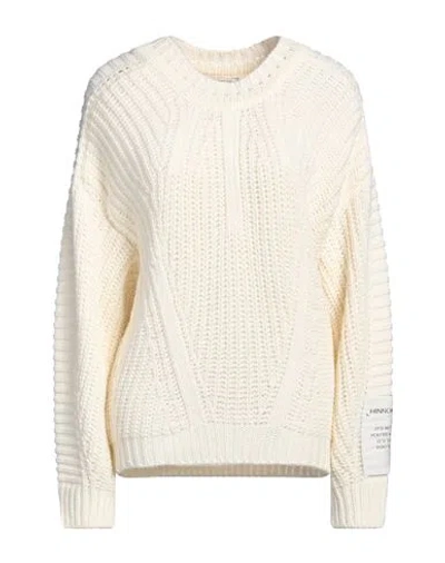 Hinnominate Woman Sweater Cream Size M Acrylic, Polyester In White
