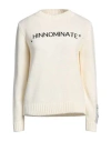 Hinnominate Woman Sweater Cream Size S Acrylic, Polyester In White