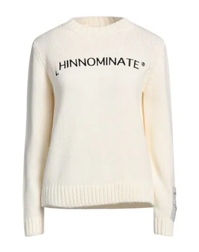 Hinnominate Woman Sweater Cream Size M Acrylic, Polyester In Neutral